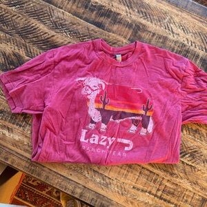 Women's Red Lazy J Ranchwear Hereford Short Sleeve Tee